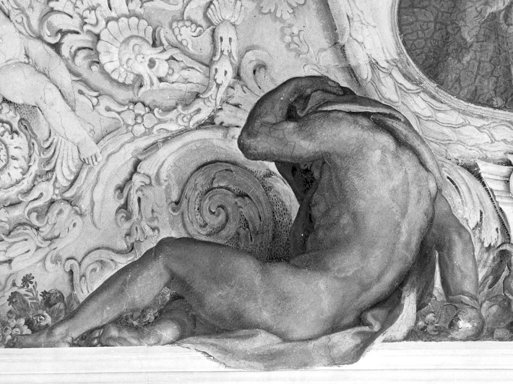 giovane ignudo seduto (dipinto) by Calandrucci Giacinto (attribuito) (sec. XVII)